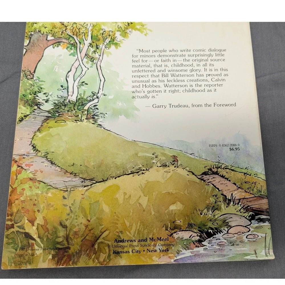 Bill Watterson Calvin and Hobbes 0-8362-2088-9 1987 Vintage Comic Book Paperback